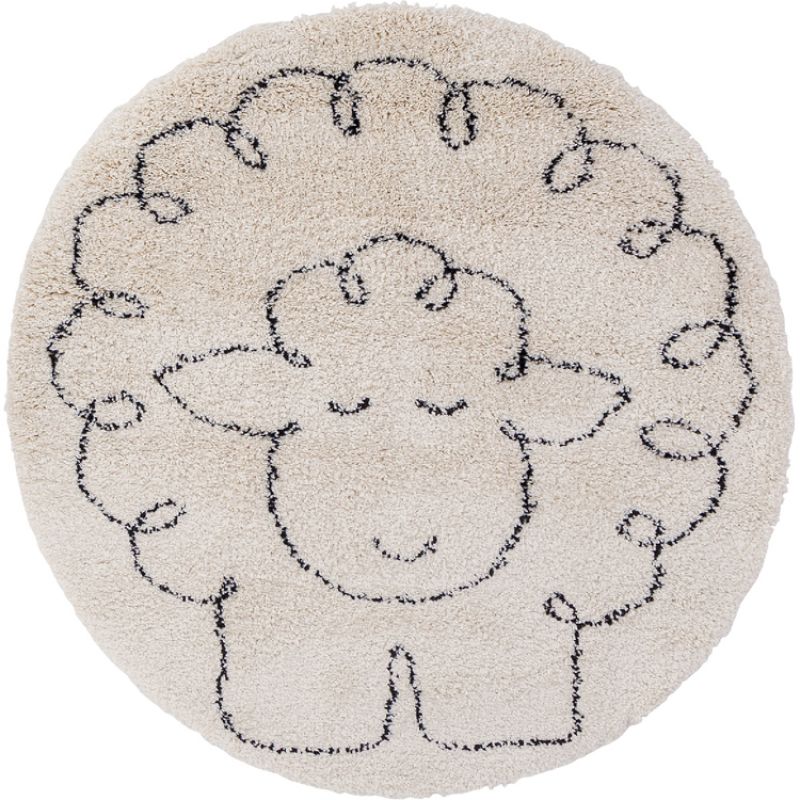 Tapis rond Petit mouton (120 cm) AFKliving