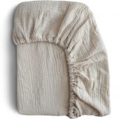 Drap housse en mousseline de coton Fog (100 x 40 cm)