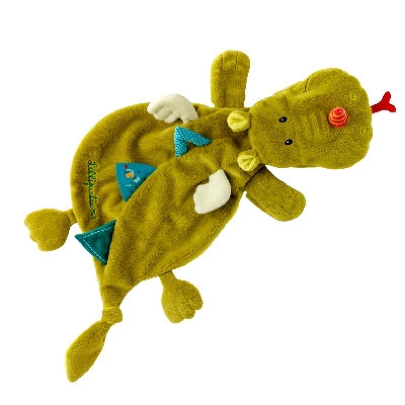Doudou marionnette Walter le dragon (41 cm) Lilliputiens