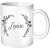 Variation Blanc du produit Mug personnalisable Fleurs de la marque Les Griottes