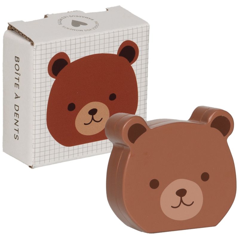 Boîte à quenottes ourson en bois Amadeus Les Petits Packaging 3