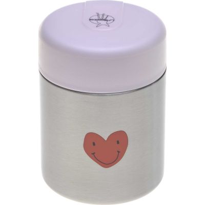 Thermos alimentaire Happy Rascals Coeur lavande (0,315 L)