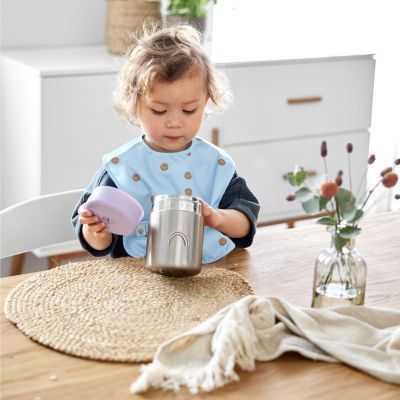 Thermos alimentaire Happy Rascals Coeur lavande (0,315 L)