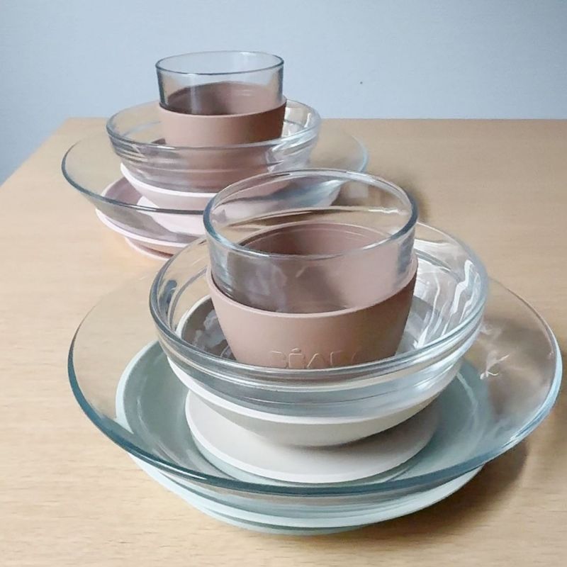 Coffret repas en verre X DURALEX Natural Béaba Ambiance 3