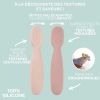 Lot de 2 précuillères en silicone Barbe à papa et Guimauve Béaba Ambiance 7