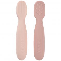 Lot de 2 précuillères en silicone Barbe à papa et Guimauve - Béaba