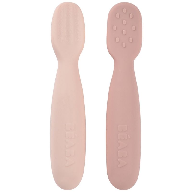 Lot de 2 précuillères en silicone Barbe à papa et Guimauve Béaba Produit 1