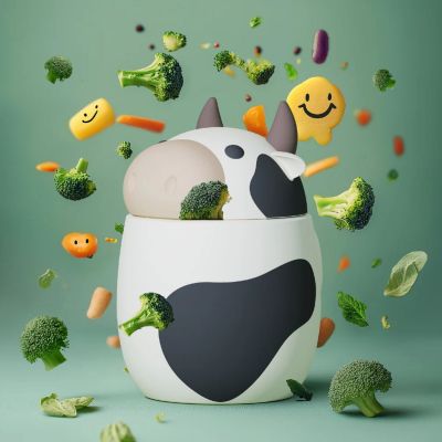 Boîte repas isotherme Bestie Vache (600 ml)