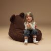 Pouf ours Warm Hazel molletonné Wigiwama Ambiance 7