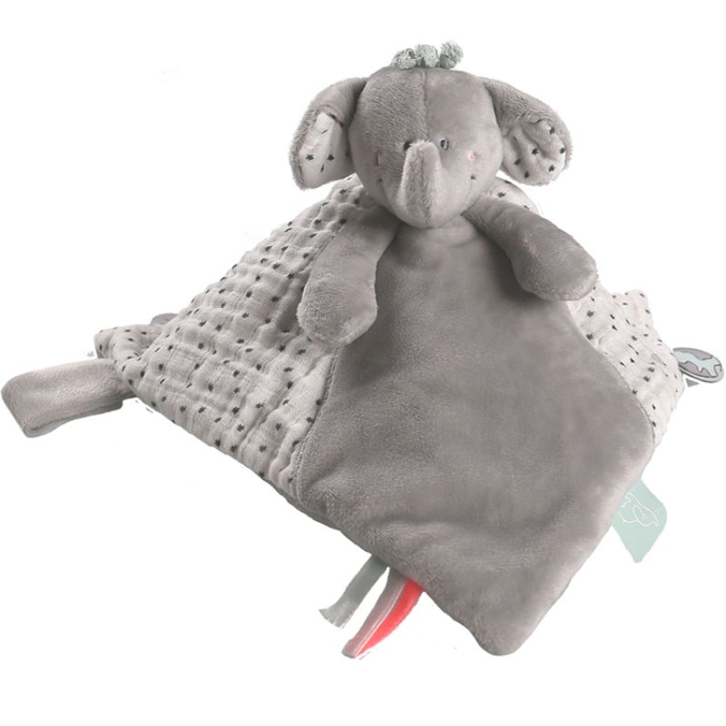 Doudou marionnette Tidou Eléphant Anna & Milo Noukie's