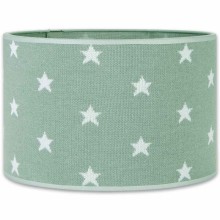 Abat-jour Star vert menthe et blanc (30 cm)  par Baby's Only