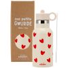 Gourde isotherme Crème-Cœurs Rouges (350 ml) Atelier Wagram Produit 1