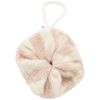 Fleur de douche enfant en éponge bambou rayée ivoire et galet BB & Co Produit 1