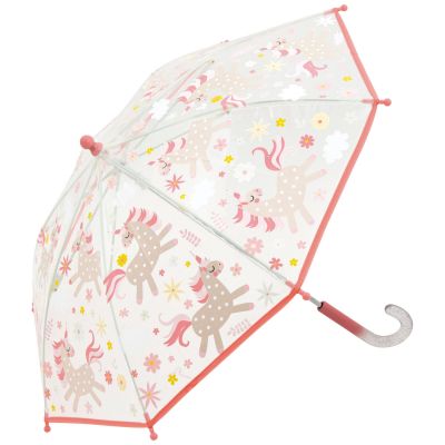 Parapluie transparent Licorne (70 cm)