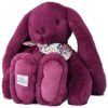 Peluche Lapin Fleurette Prune (35 cm) Doudou et Compagnie Produit 3