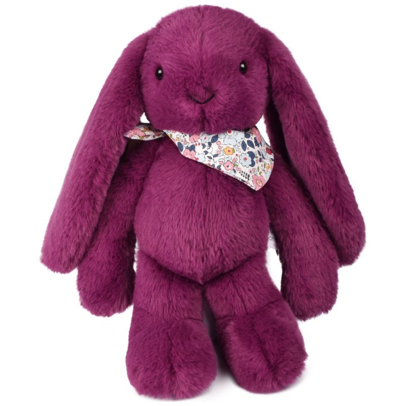 Peluche Lapin Fleurette Prune (35 cm) Doudou et Compagnie Produit 1