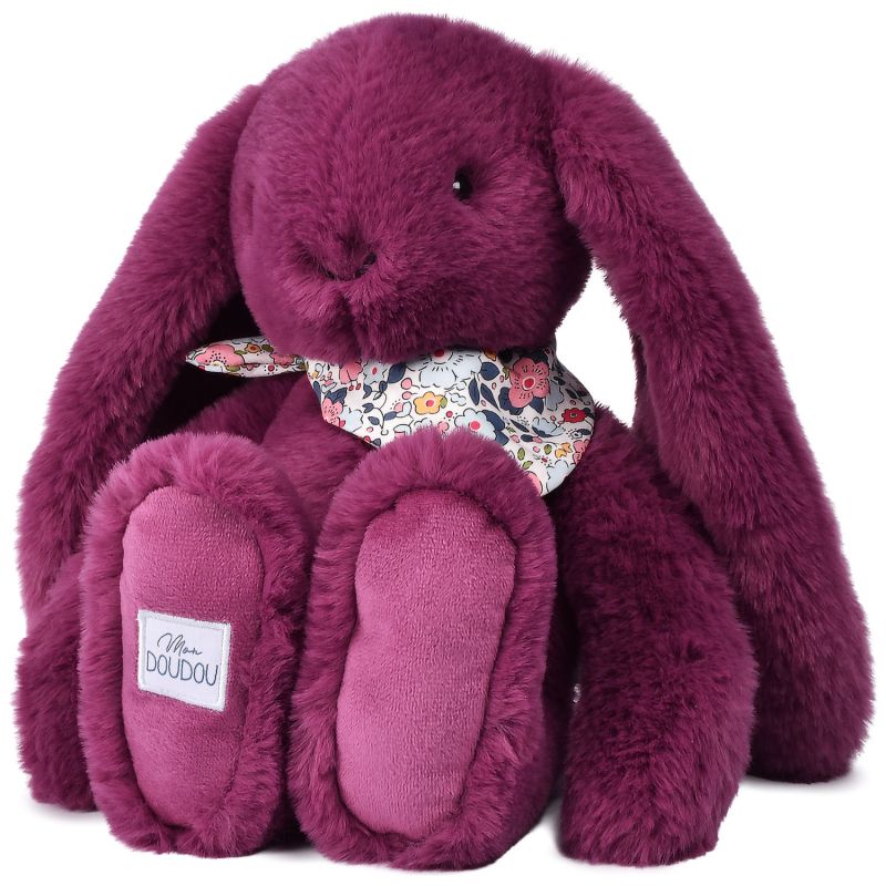 Peluche Lapin Fleurette Prune (35 cm) Doudou et Compagnie Produit 3