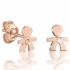 Boucles d'oreilles Briciole garcon (or rose 750° et diamant) - LeBebé Boucles d'oreilles Briciole garcon (or rose 750° et diamant) - LeBebé