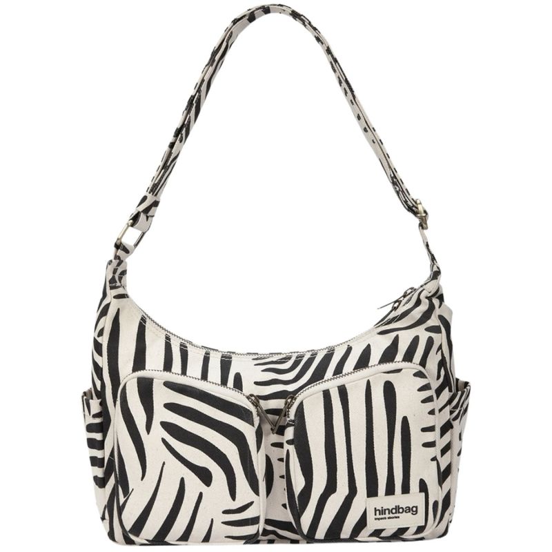 Sac multipoches Emile Zèbre Ecru Hindbag Produit 1