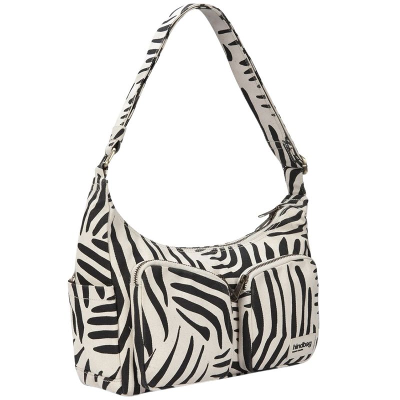 Sac multipoches Emile Zèbre Ecru Hindbag Produit 4