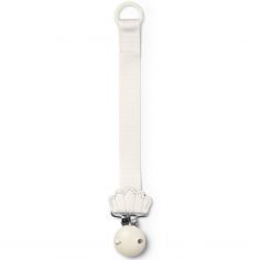 Attache sucette en bois Vanilla White - Elodie Details