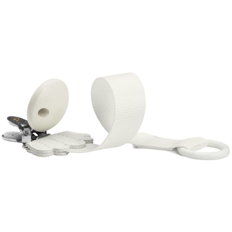 Attache sucette Wood Vanilla White Elodie Details Produit 3