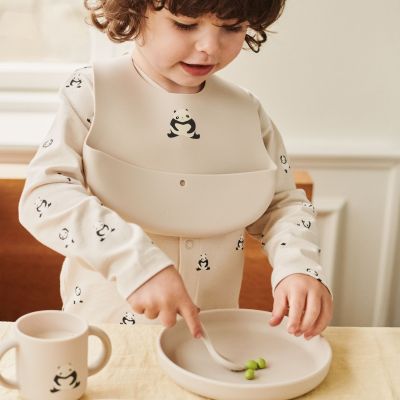 Coffret repas en silicone Vivi Panda Sandy (4 pièces)