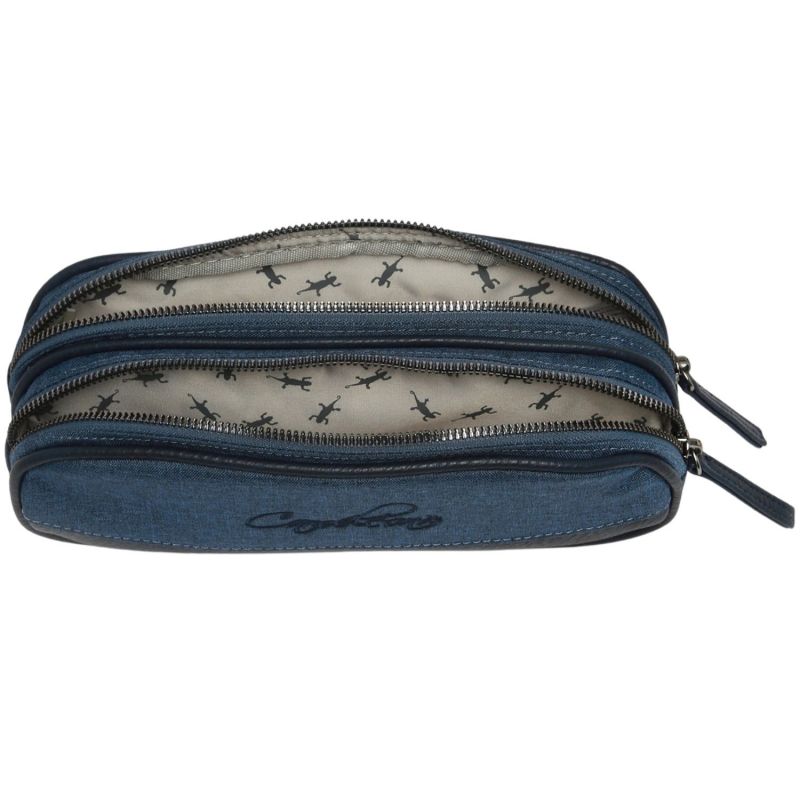 Trousse 2 compartiments Totaly Navy Caméléon Produit ouvert 2