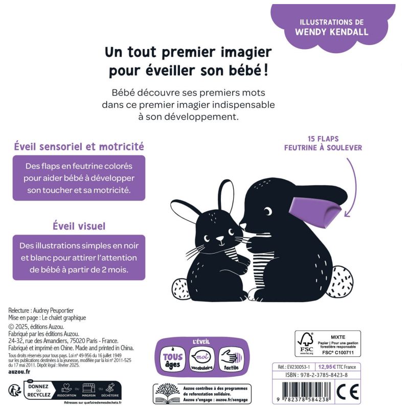 Livre Mes premiers flaps Les premiers mots Auzou Editions Produit 4