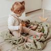 Sac à jouets 2 en 1 en coton bio Carreaux vert Organic  par Play&Go