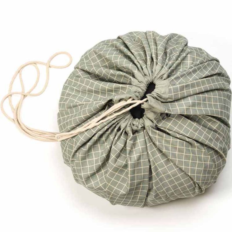 Sac à jouets 2 en 1 Noomad Original Organic Grid Green Play&Go Produit 3