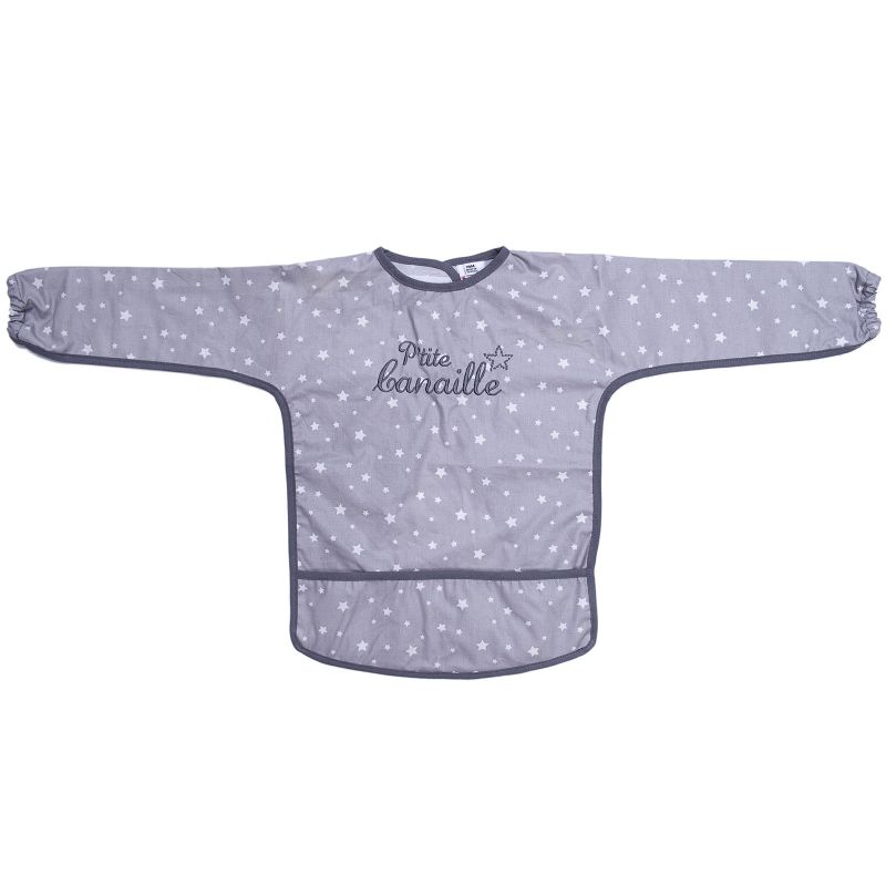 Bavoir manches longues plastifié P'tite canaille (3-5 ans) BB & Co