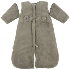 Gigoteuse en fausse fourrure kaki (70cm) - Noukie's