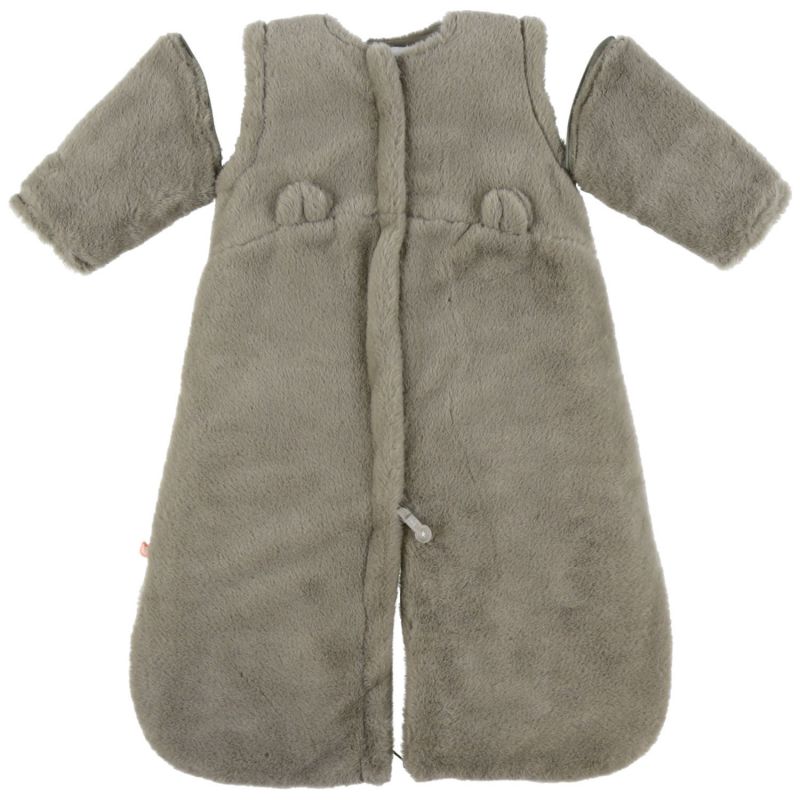 Gigoteuse en fausse fourrure kaki (70cm) Noukie's Produit 1