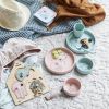 Coffret repas en silicone Sea Friends rose (3 pièces)  par Done by Deer