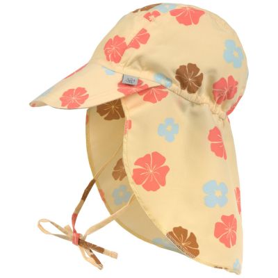 Casquette protège nuque anti-UV Fleurs vanille (07-18 mois)