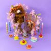 Peluche Vache maman et bébé Les Ptipotos Cassonade (31 cm) Les Déglingos Ambiance 2