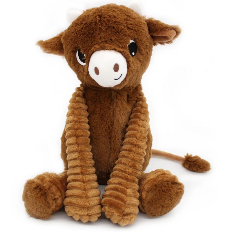 Peluche Vache maman et bébé Les Ptipotos Cassonade (31 cm) Les Déglingos Produit 4