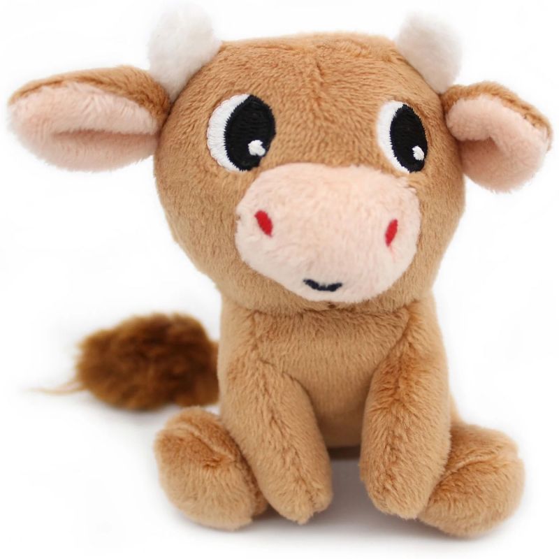 Peluche Vache maman et bébé Les Ptipotos Cassonade (31 cm) Les Déglingos Produit 6