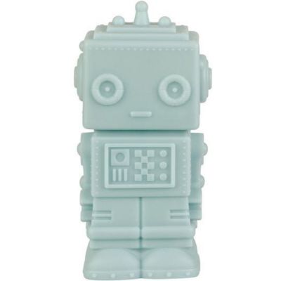 Petite veilleuse Robot bleu-vert (13 cm)
