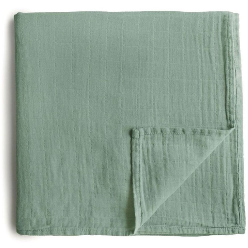 Maxi lange en coton Sage (120 x 120 cm) Mushie Produit 1