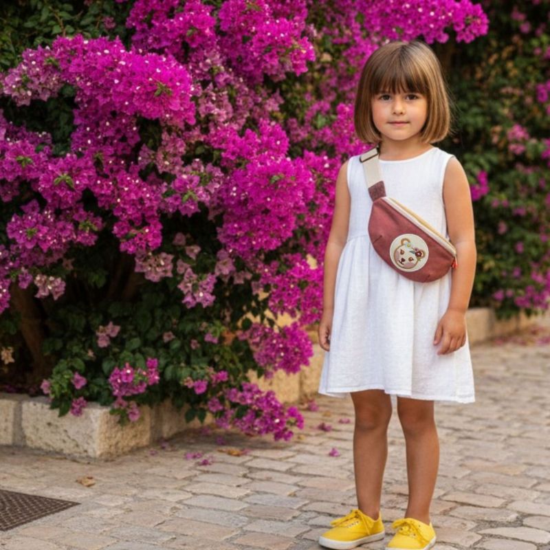 Sac banane enfant Tchikis 3 Mme Ours (personnalisable) L'oiseau bateau Ambiance 6