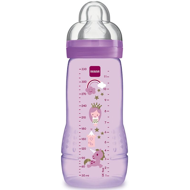 Biberon Easy Active 2ème âge licorne - débit X ultra-rapide (330 ml) MAM