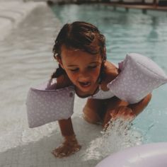 Brassards de natation Léopard lila (0-2 ans)