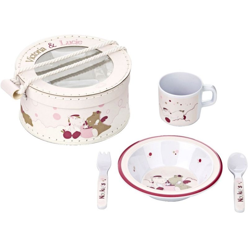 Set repas Victoria et Lucie (4 pièces) Noukie's