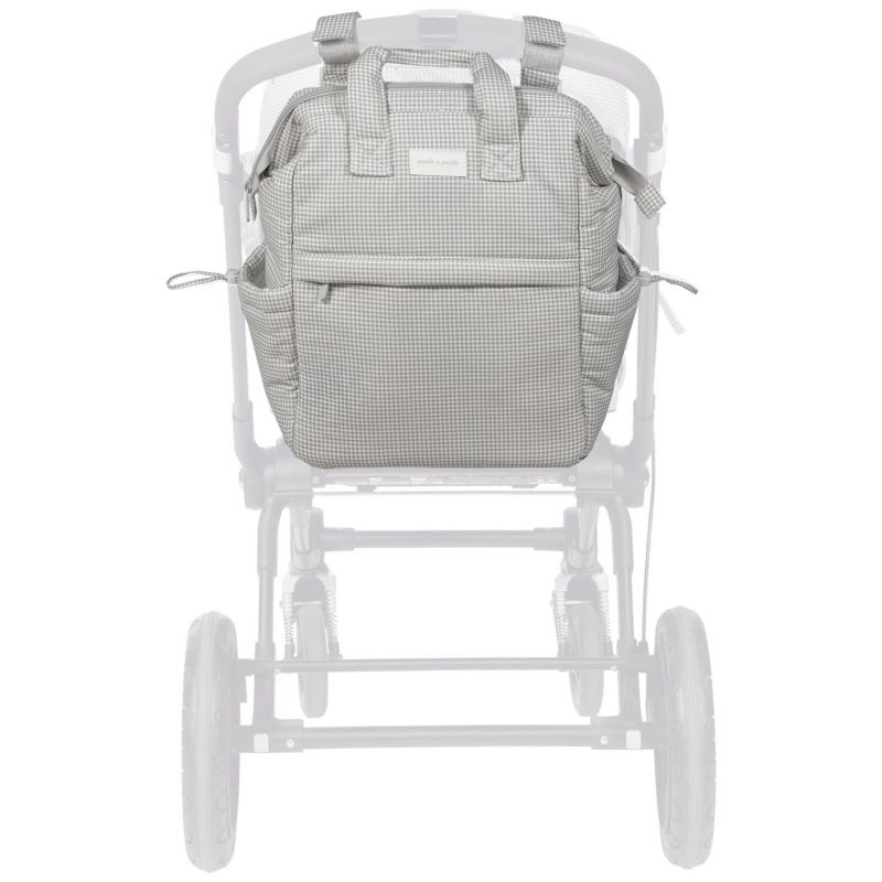 Sac à dos à langer Little Bloom Vichy Gris Pasito a pasito Produit 3