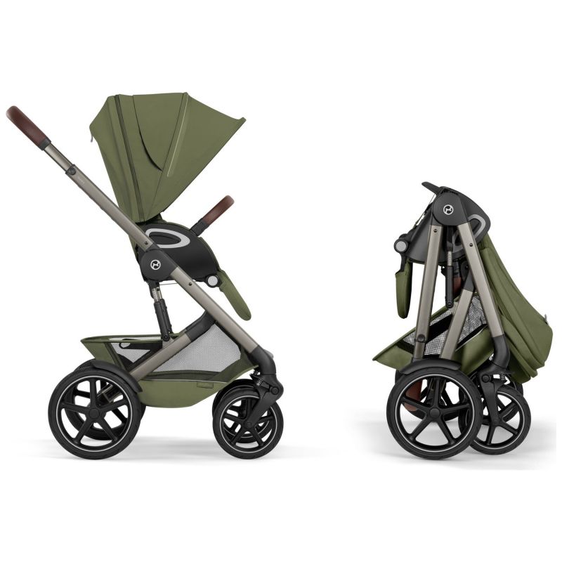 Poussette tout-terrain Talos S 2026 avec nacelle pliable Moss Green Cybex Produit 4