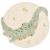 Variation Vert, beige du produit Tapis Crocodile (120 x 117 cm) de la marque Little Dutch
