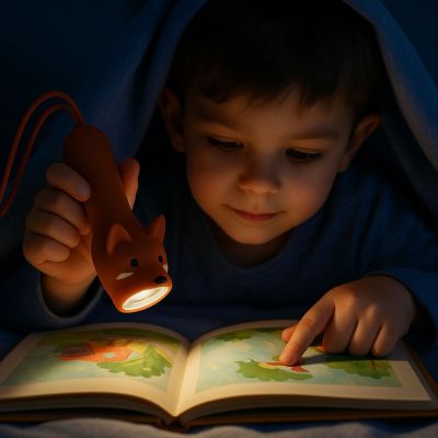 Lampe de poche en silicone Renard