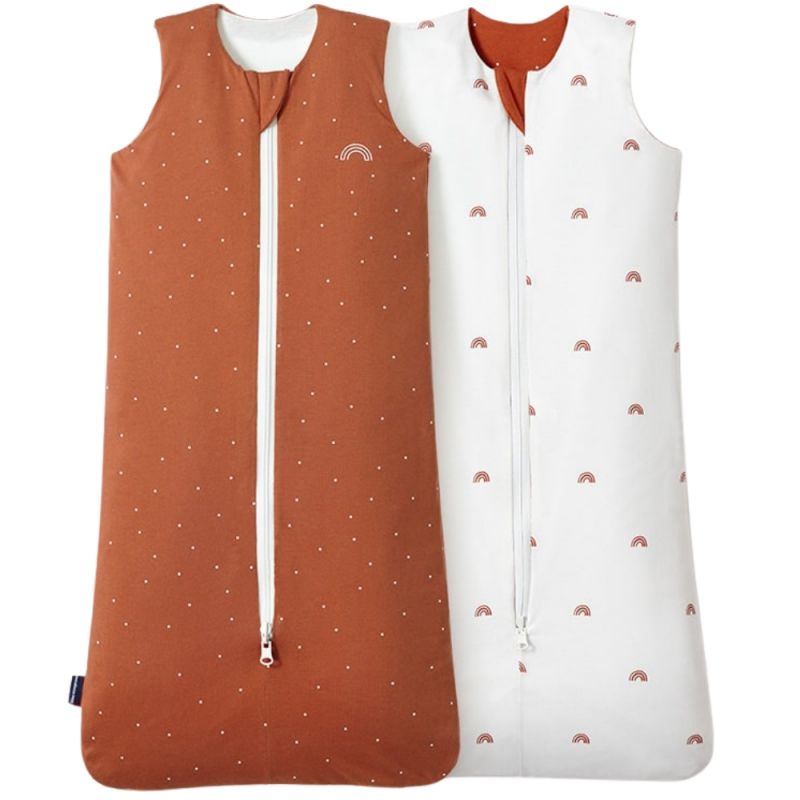 Gigoteuse réversible terracotta 4 saisons TOG 1-3 (70 cm) Les petites billes